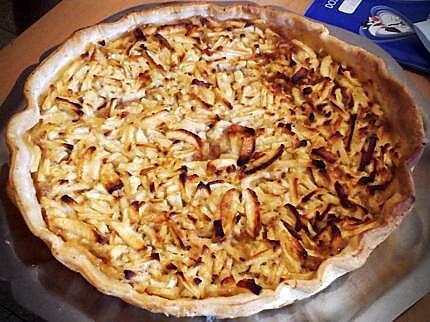 recette Tarte aux pommes et citron avec chapelure spéculoos