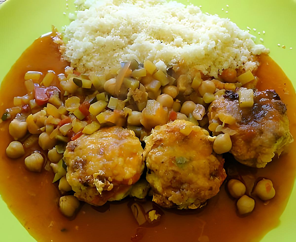 recette COUSCOUS DE BOULETTES DE POISSON