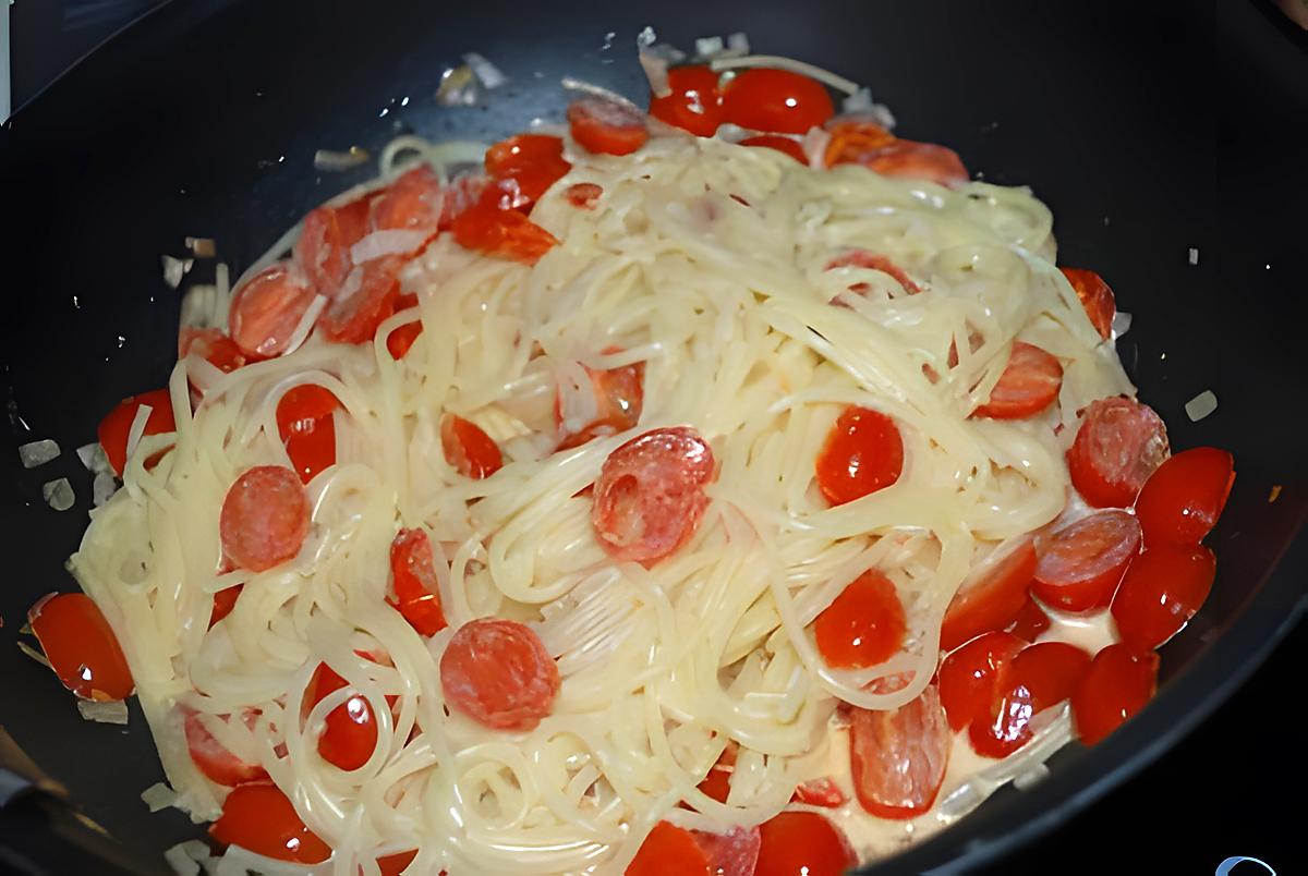 recette spaghettis aux tomates cerises