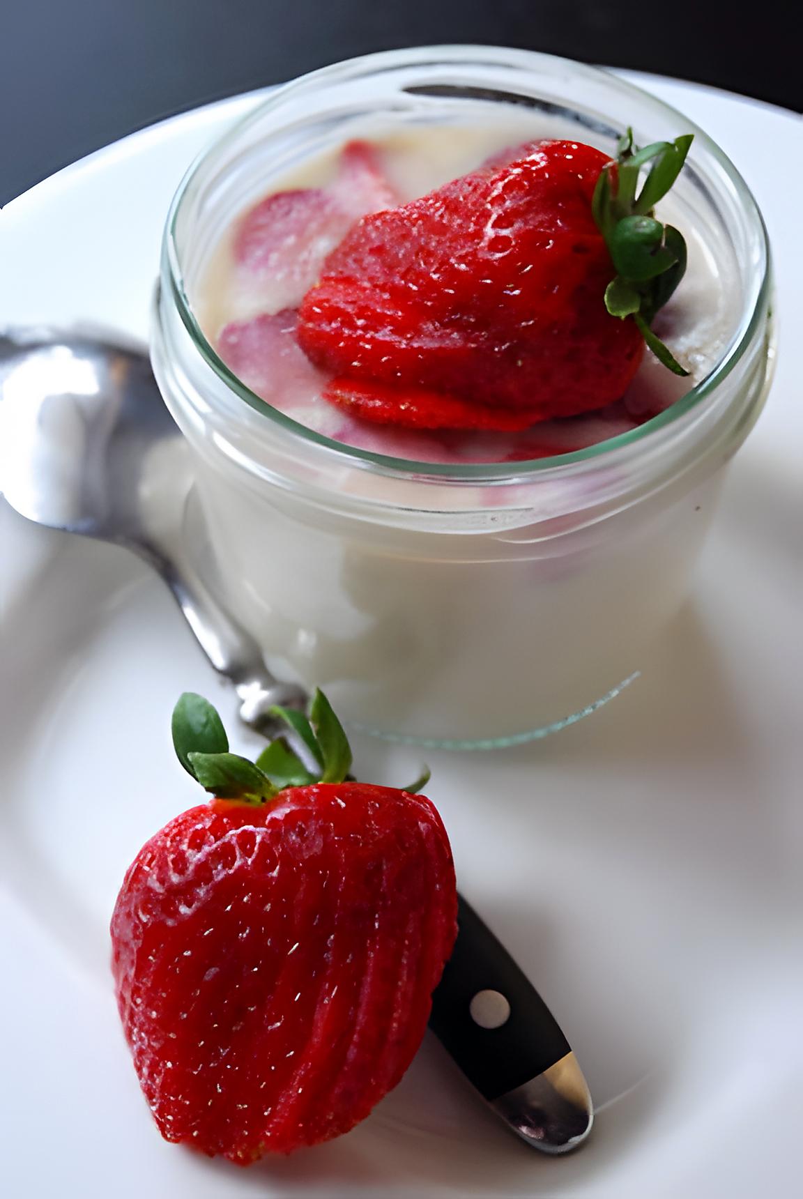 recette Fraises au lait d'amande