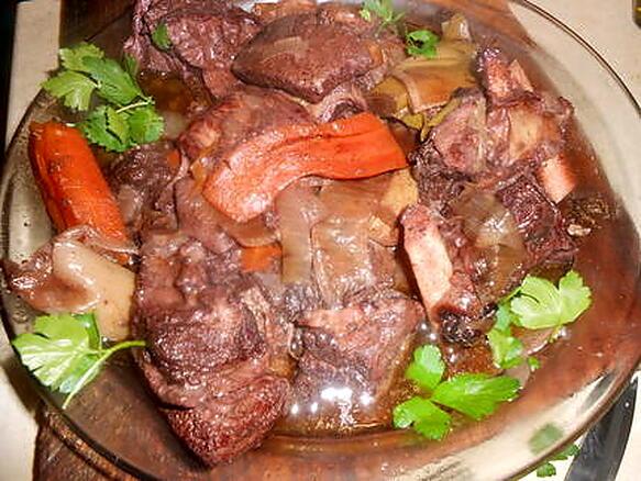 Recette de Plat de cote de boeuf au cahors