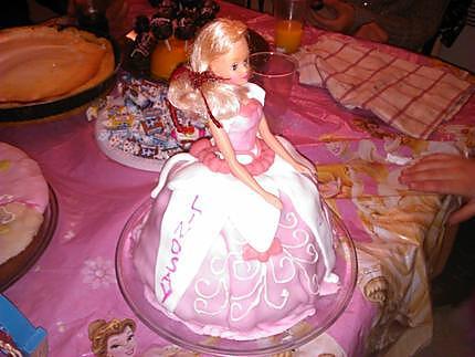 recette Gâteau princesse Barbie 6ans lindsay