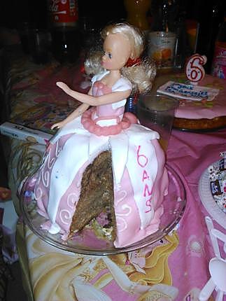 recette Gâteau princesse Barbie 6ans lindsay