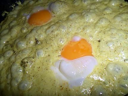 recette Oeuf au plat à la créme et raz el hanouth