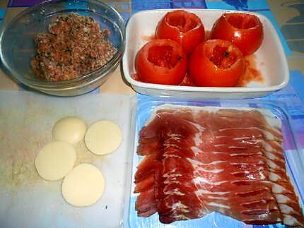 recette MES  PETITES  TOMATES  FARCIES