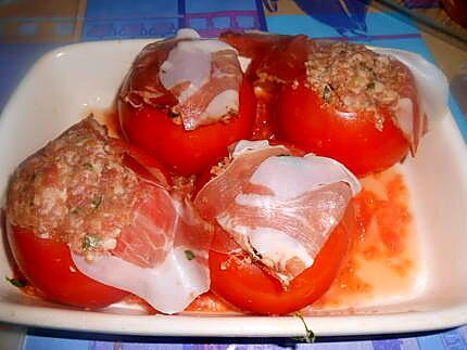 recette MES  PETITES  TOMATES  FARCIES