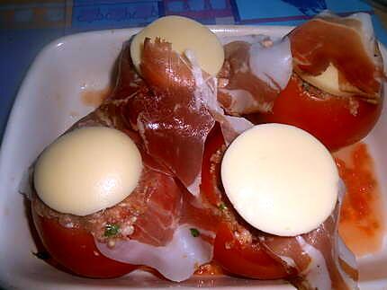 recette MES  PETITES  TOMATES  FARCIES