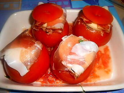 recette MES  PETITES  TOMATES  FARCIES