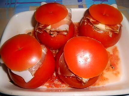 recette MES  PETITES  TOMATES  FARCIES