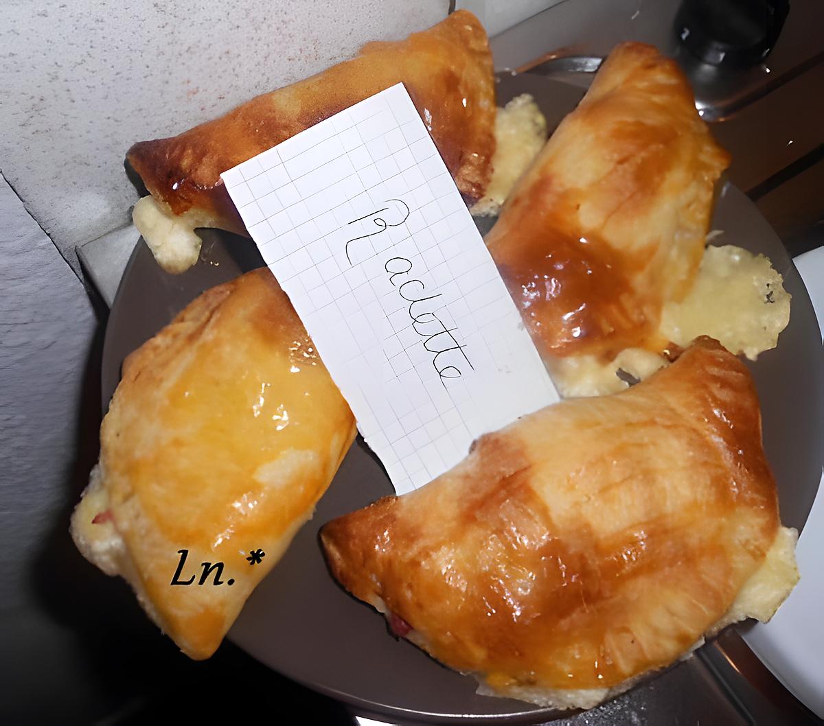 recette Chaussons raclette (petite invention)