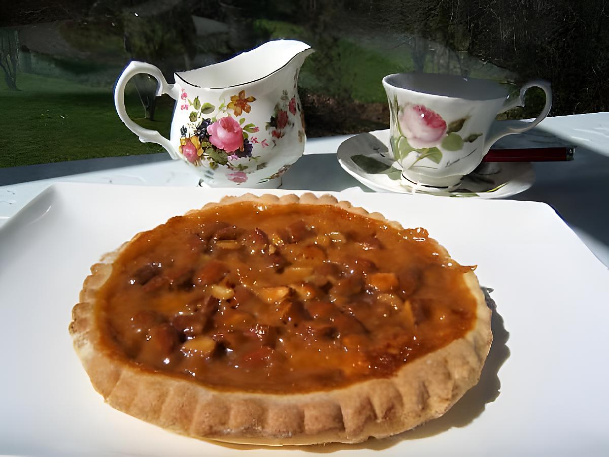 recette Tarte au sirop d'érable/Golden Syrup et amandes