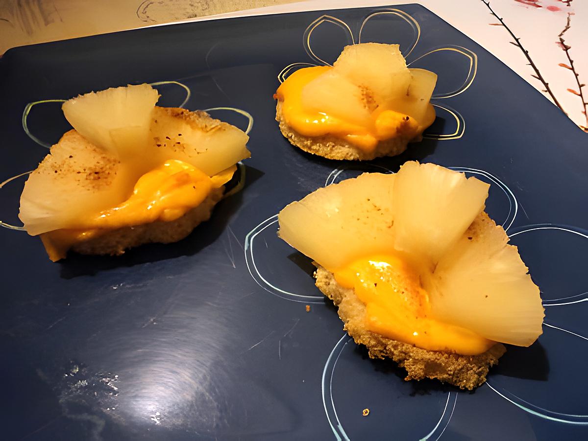 recette mini toast hawaien