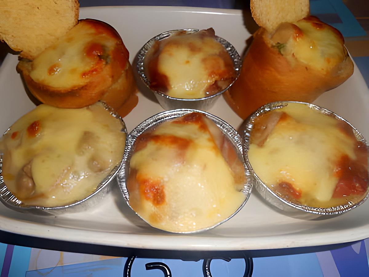 recette PETITES  BRIOCHES  SURPRISES  ET  CASSOLETTES