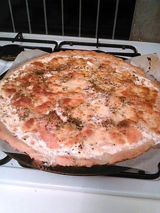 recette Pizza saumon