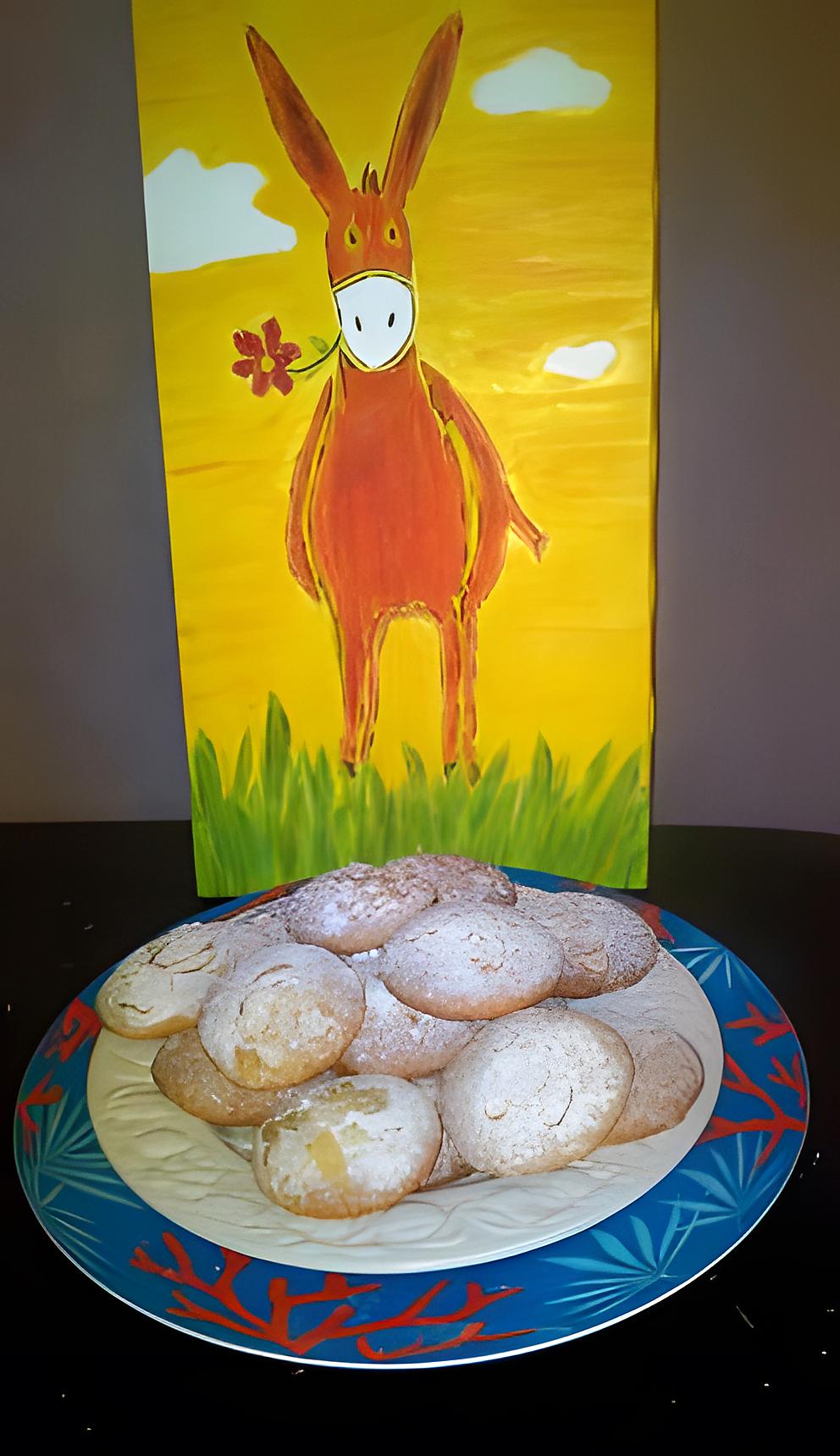 recette ricciarelli amande au parfum fraise