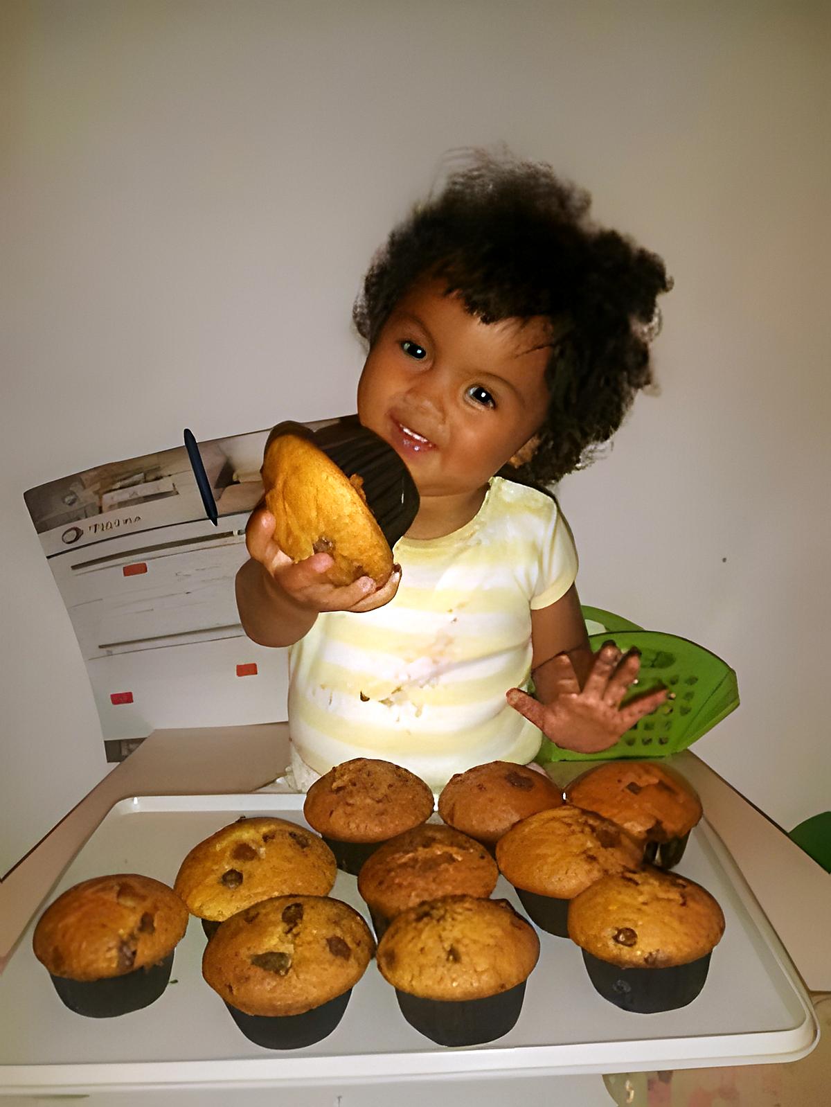 recette Muffin aux pépites de chocolat