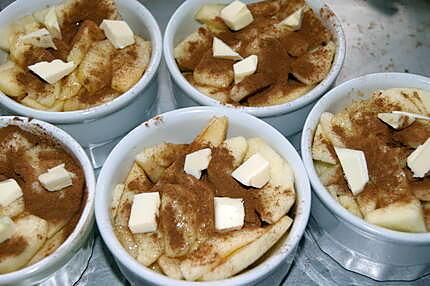 recette Dessert pommes/canelle/miel