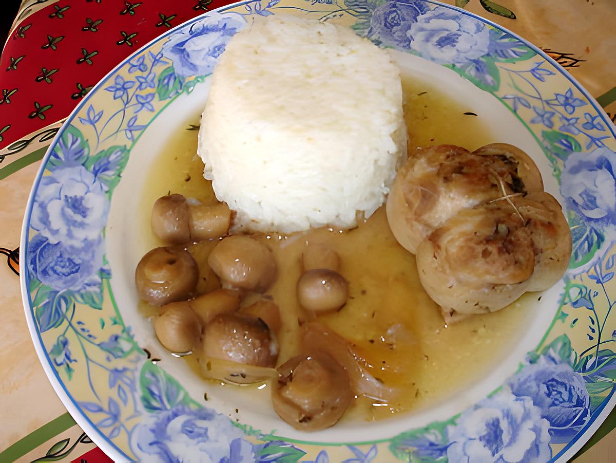 recette Paupiettes de veau aux champignons