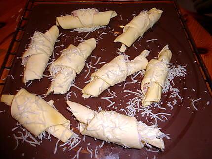 recette CROISSANTS   fromage jambon