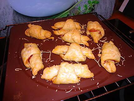 recette CROISSANTS   fromage jambon