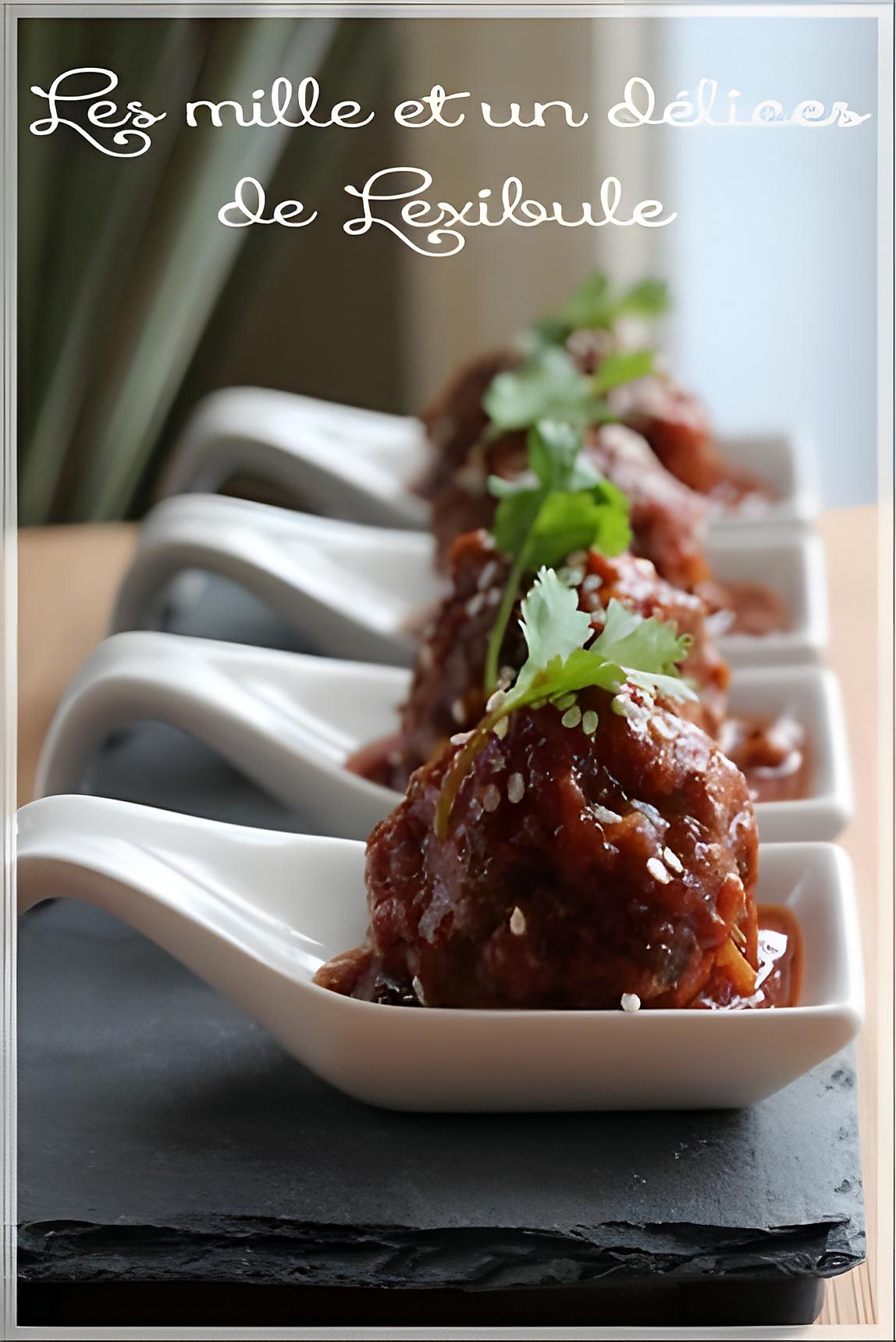 recette ~Boulettes à l'asiatique~