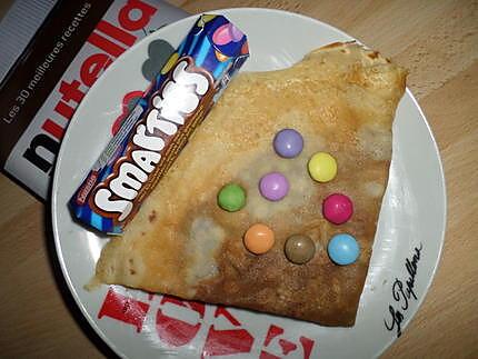 recette Crépe au nutella et smarties