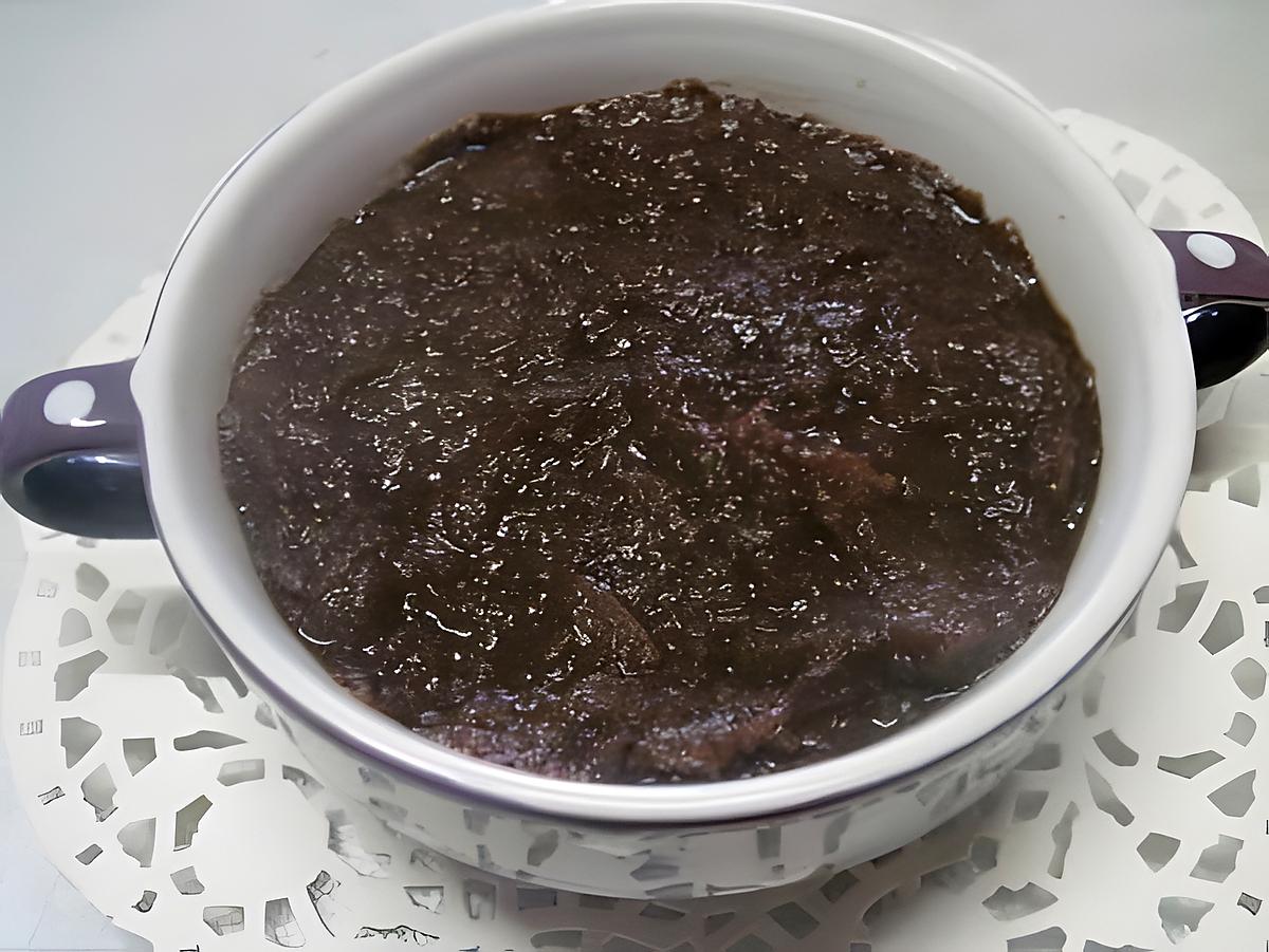 recette Compote de pommes au chocolat et miel.