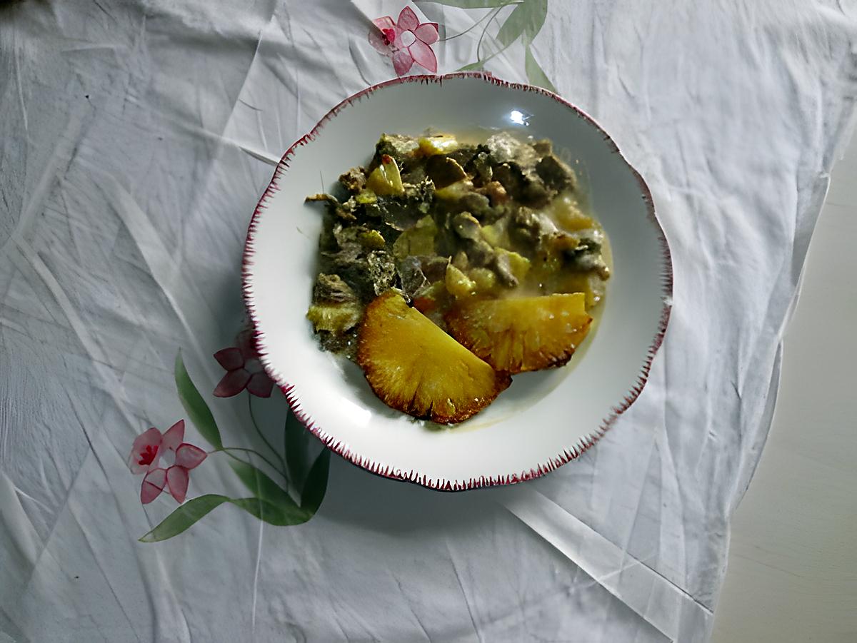 recette filet de porc ou poulet a l ananas noix de coco