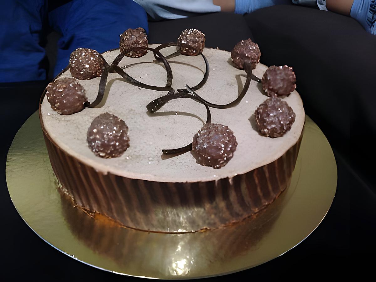 recette Entremet caramel praliné