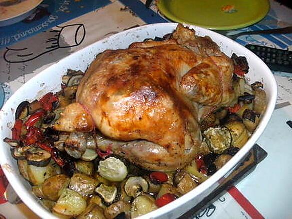 Recette de POULET DORE A LA PROVENçALE