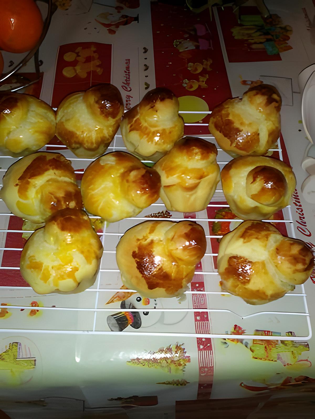 recette Petites brioches à tête