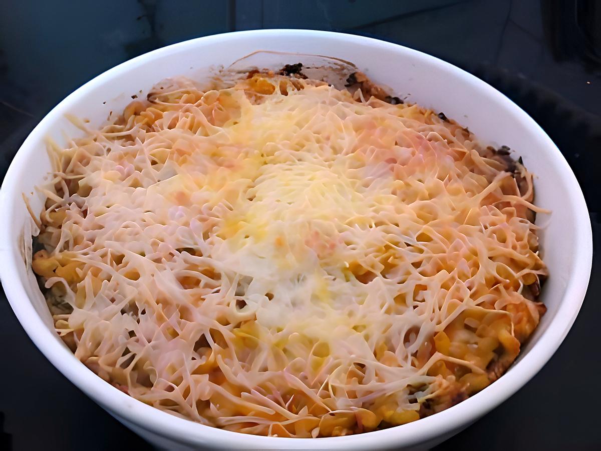 recette Pâte au thon gratinées à la tomate