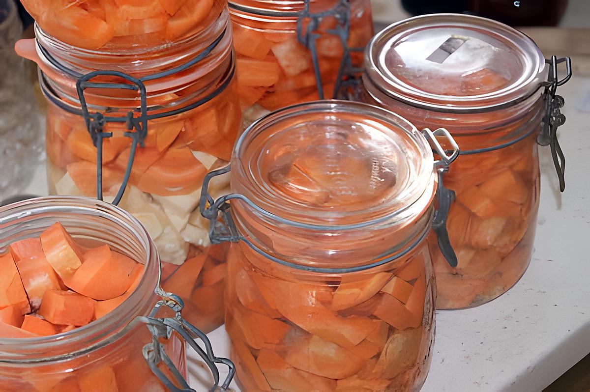 recette Stérilisations de carottes et panais