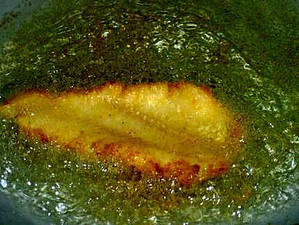 recette Filets de merlan frits accompagnés.