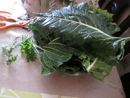 recette cardes sur une idée de pépi  et avec les feuilles!!