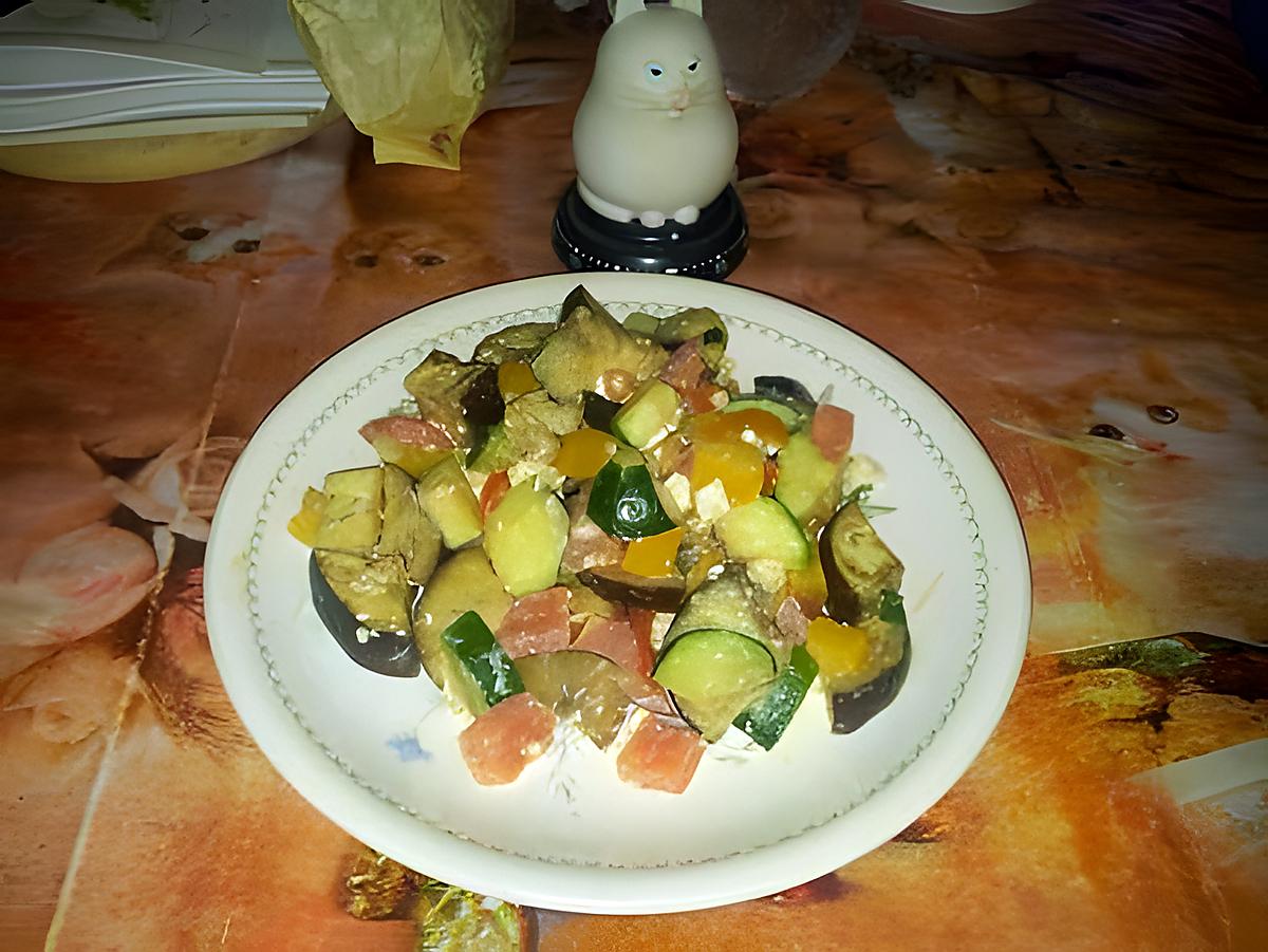 recette salade de ratatouille à la feta