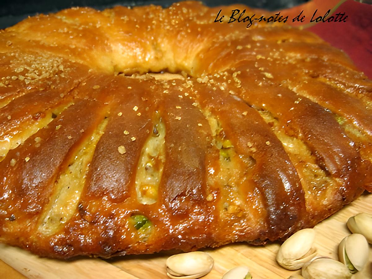 recette Couronne aux pistaches