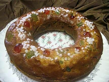 recette Gâteau à la ricotta aux fruits confits.