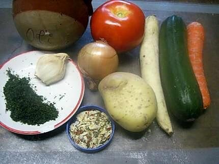 recette une tripotées de légumes cuisinées.