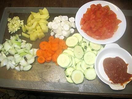 recette une tripotées de légumes cuisinées.