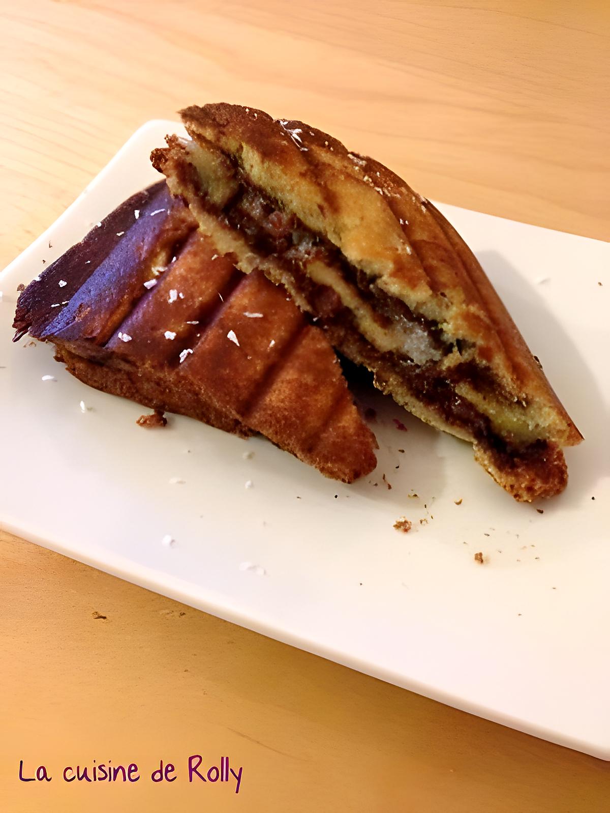 recette Croque banane, nutella, coco