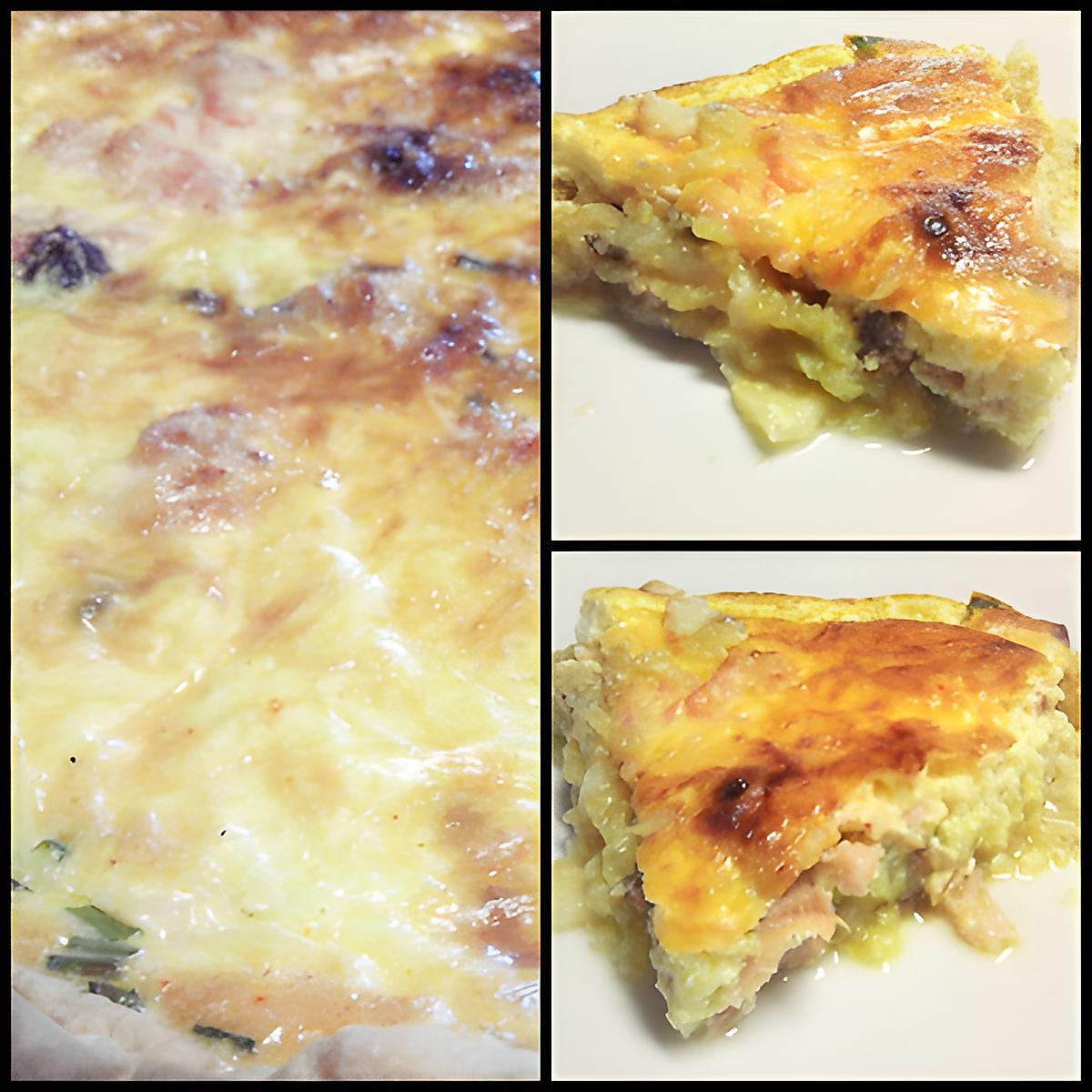 recette QUICHE AU SAUMON & COURGETTES