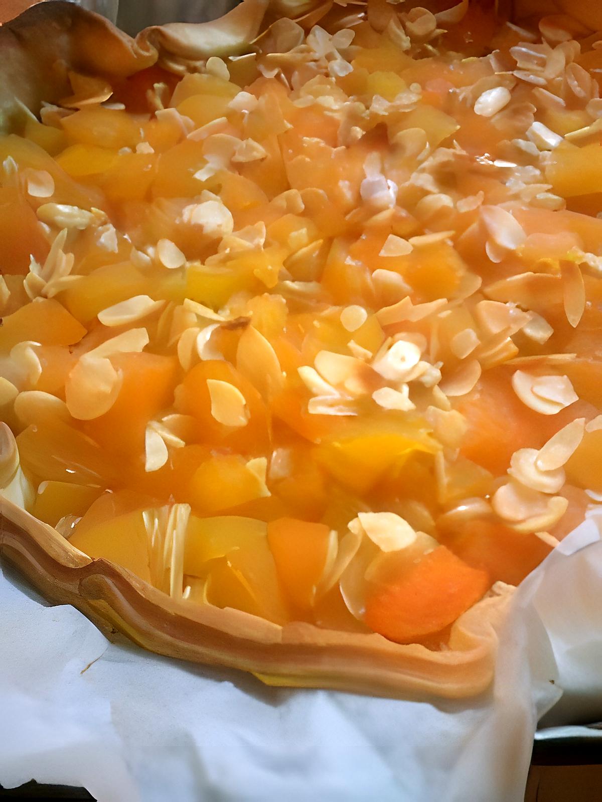 recette tarte mélina (abricot amande)