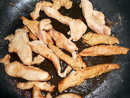 recette Filet de poulet riz a la parisienne