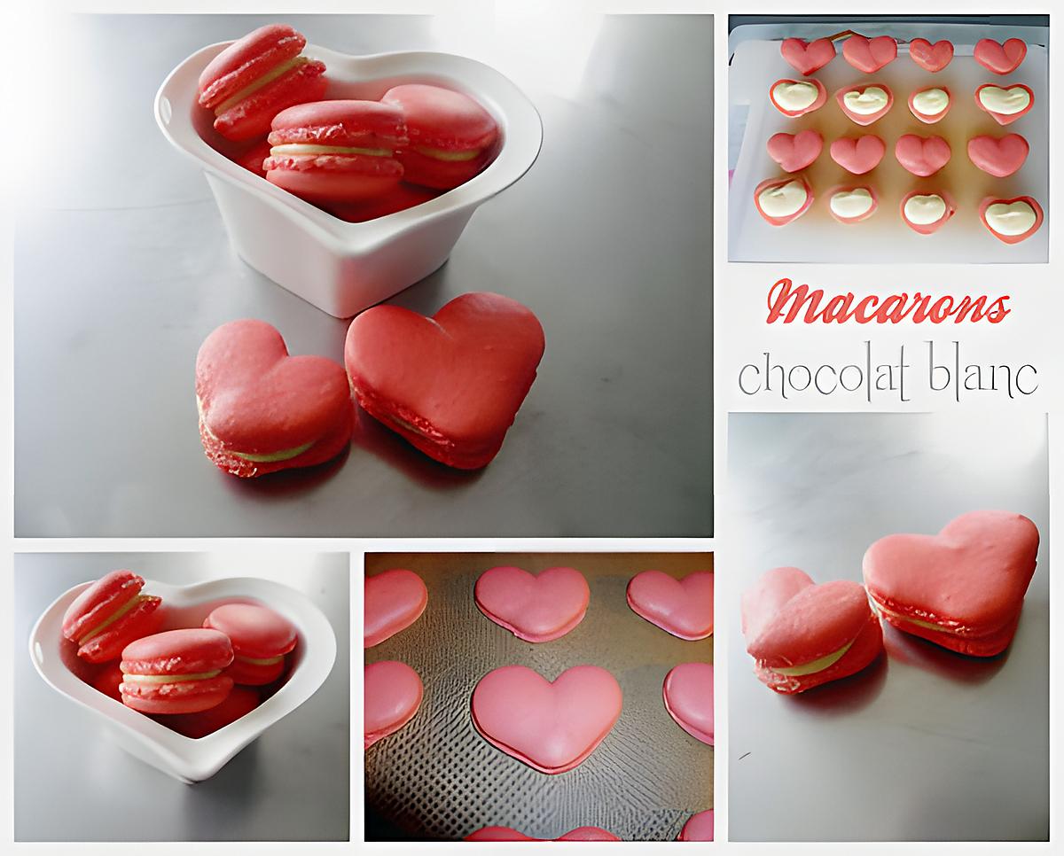 recette Macarons au chocolat blanc