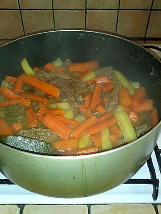 recette Boeuf aux deux carottes
