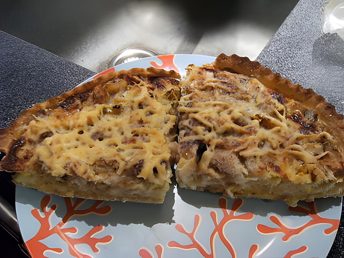 recette quiche aux pommes de terre et saumonette