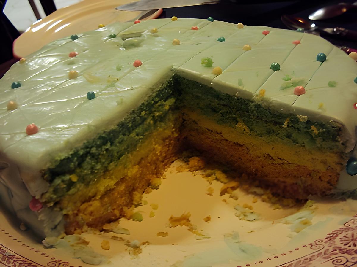 recette Gâteau Arc-en-ciel