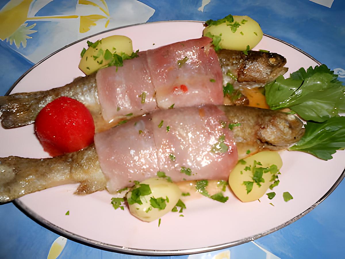 recette Truite au jambon de bayonne