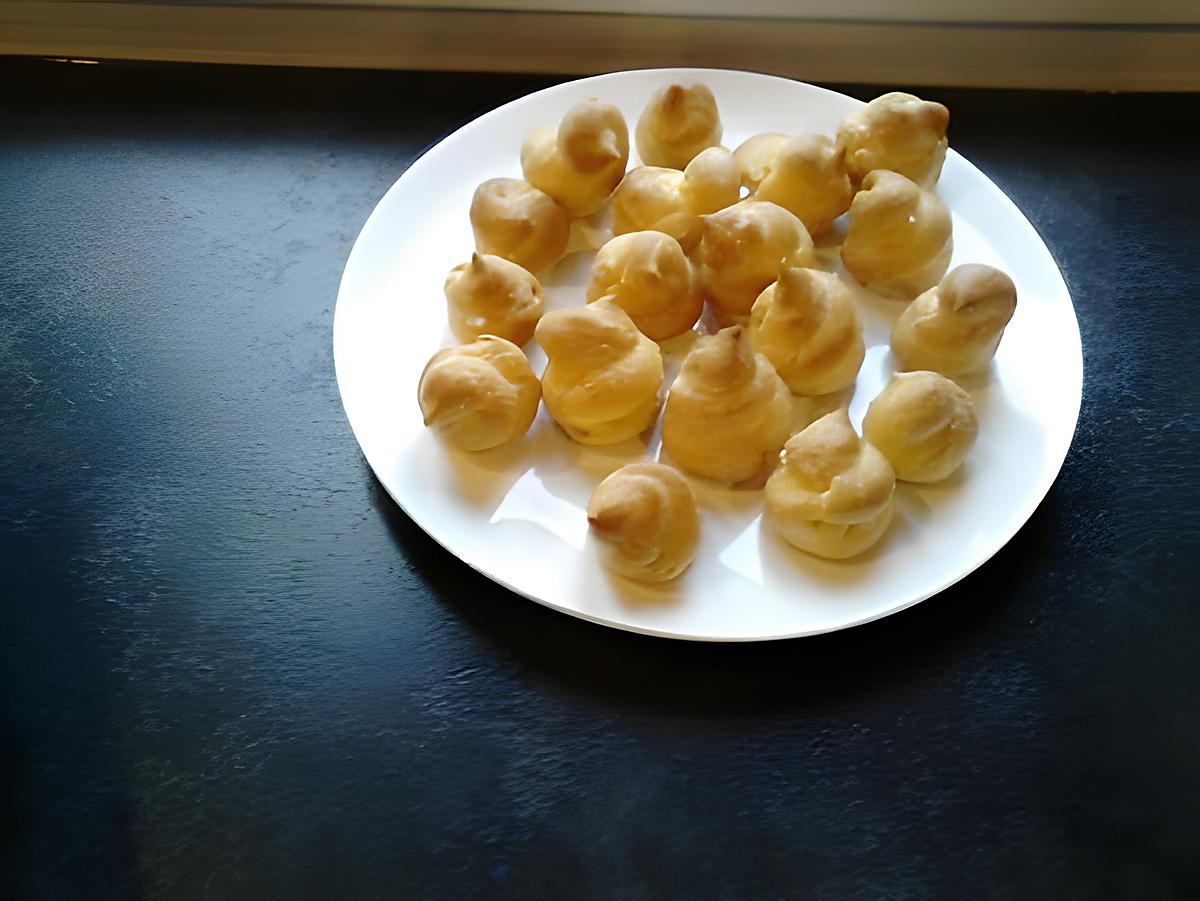 recette petits choux salé à la chantilly citronné /et àla ricotta concombre